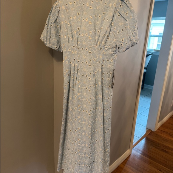 NWT Tuckernuck Light Blue Eyelet Delaney Maxi Dress - Picture 4 of 4